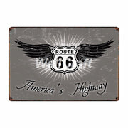 Poster Route Us Vintage