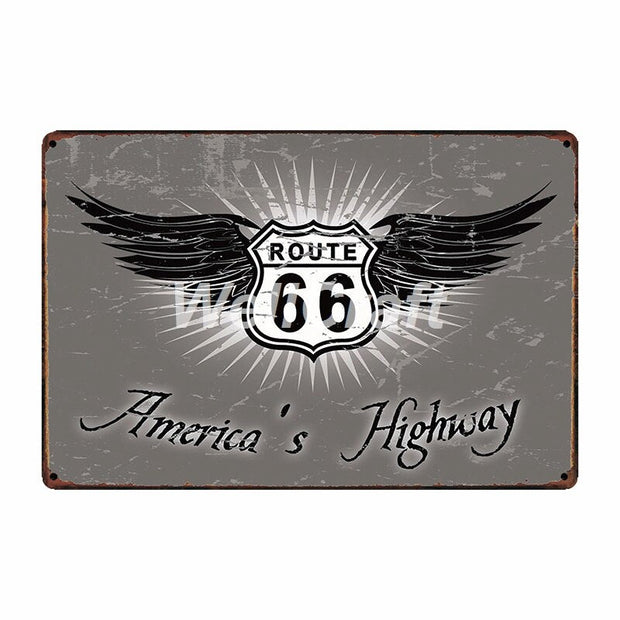 Poster Route Us Vintage