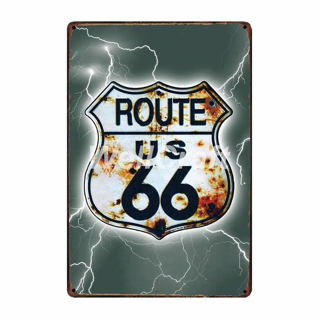 Poster Route Us Vintage
