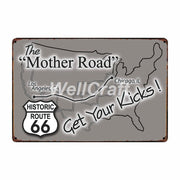 Poster Route Us Vintage