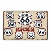 Poster Route Us Vintage