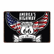 Poster Route Us Vintage