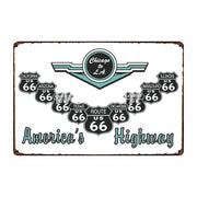 Poster Route Us Vintage