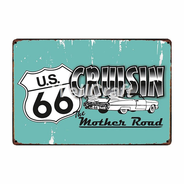 Poster Route Us Vintage