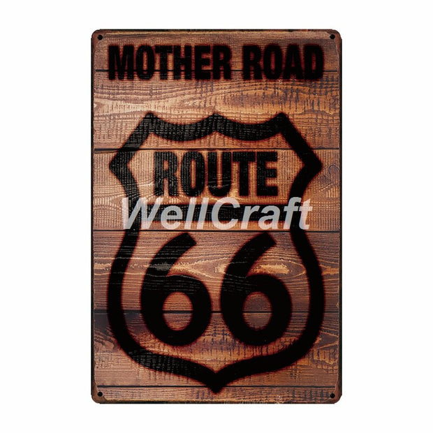 Poster Route Us Vintage