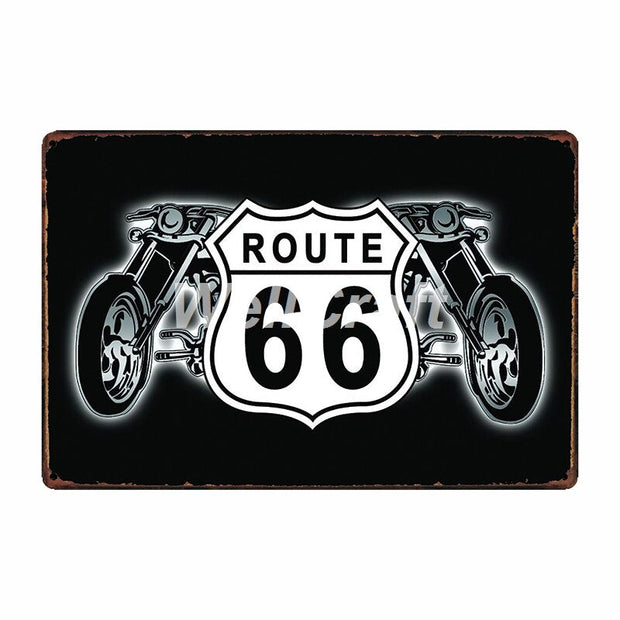 Poster Route Us Vintage