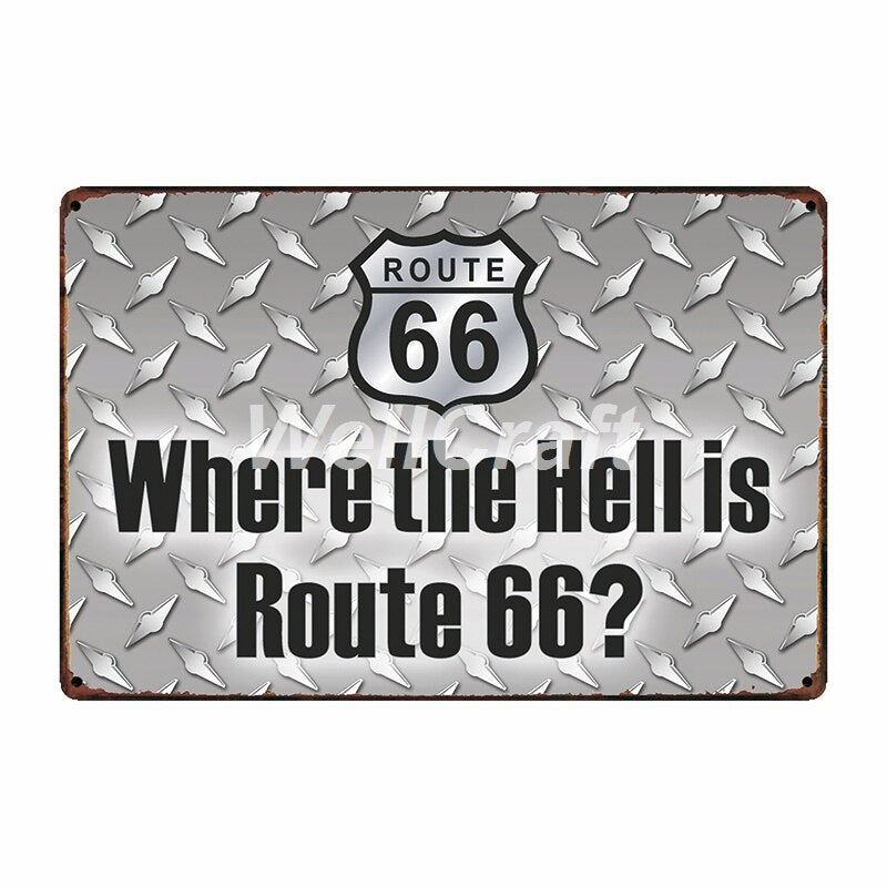Poster Route Us Vintage