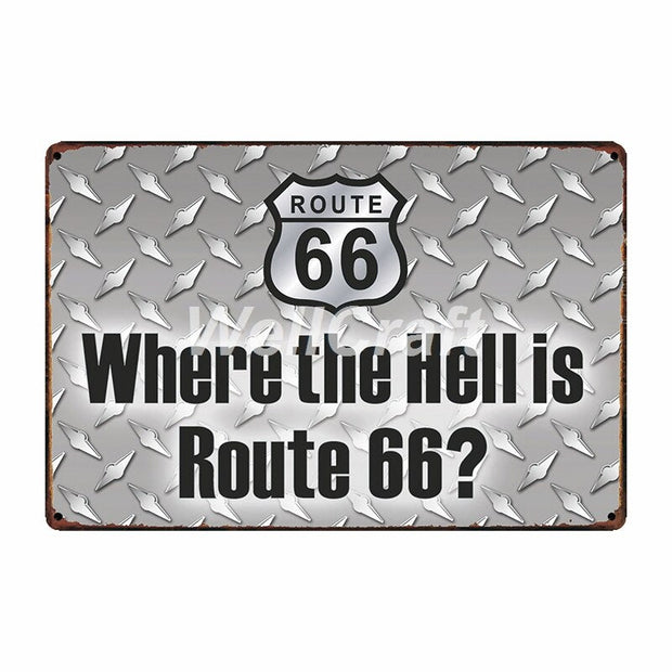 Poster Route Us Vintage