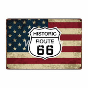 Poster Route Us Vintage
