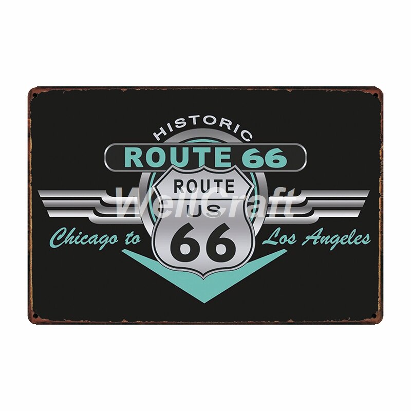Poster Route Us Vintage