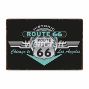 Poster Route Us Vintage