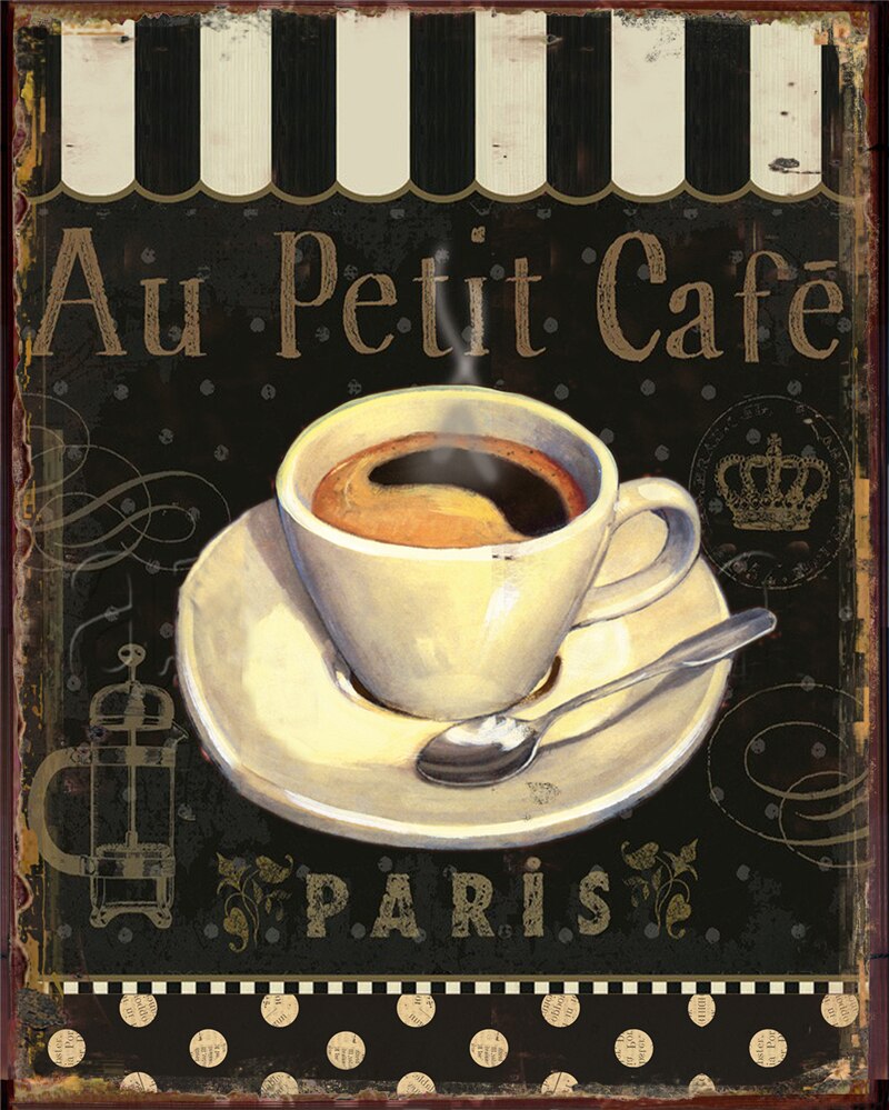 Poster Tasse À Café Vintage