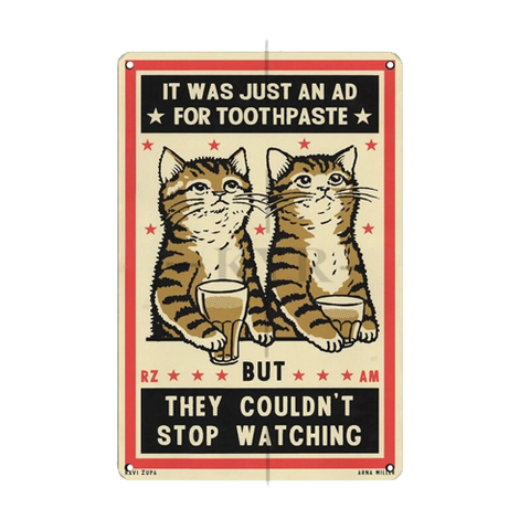 Poster Vintage Chat