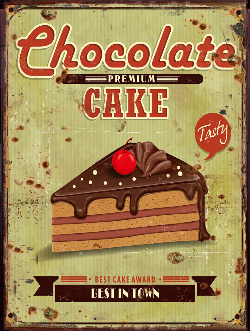 Poster Vintage Gâteaux