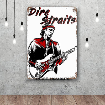 Poster Vintage Thème Guitare