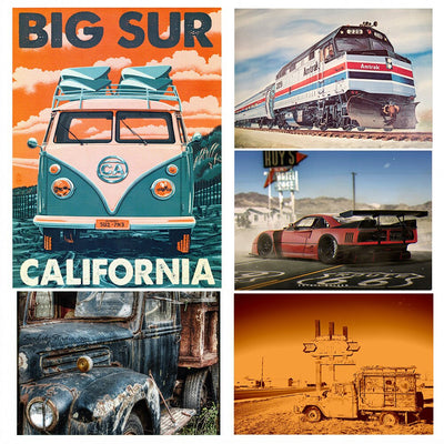 Poster Voiture Vintage