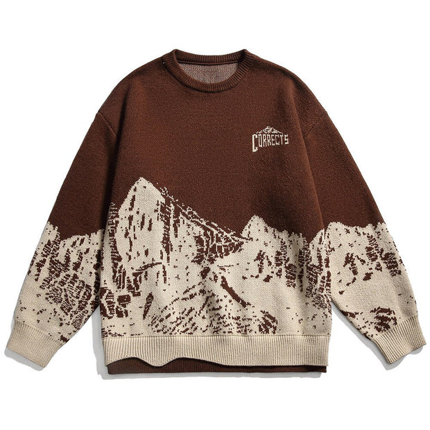 Pull Laine Montagne Vintage