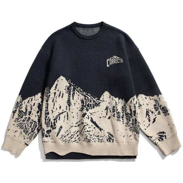 Pull Laine Montagne Vintage