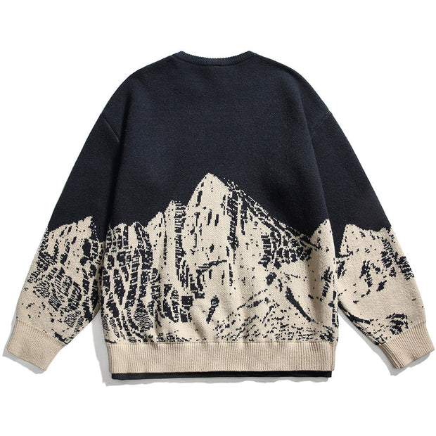 Pull Laine Montagne Vintage