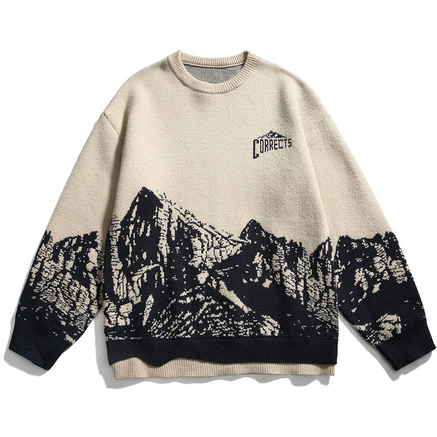 Pull Laine Montagne Vintage