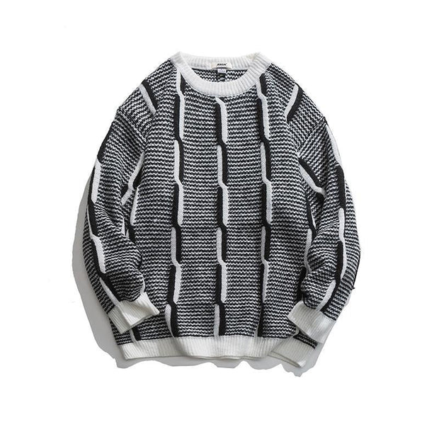 Pull Rétro En Coton Vintage
