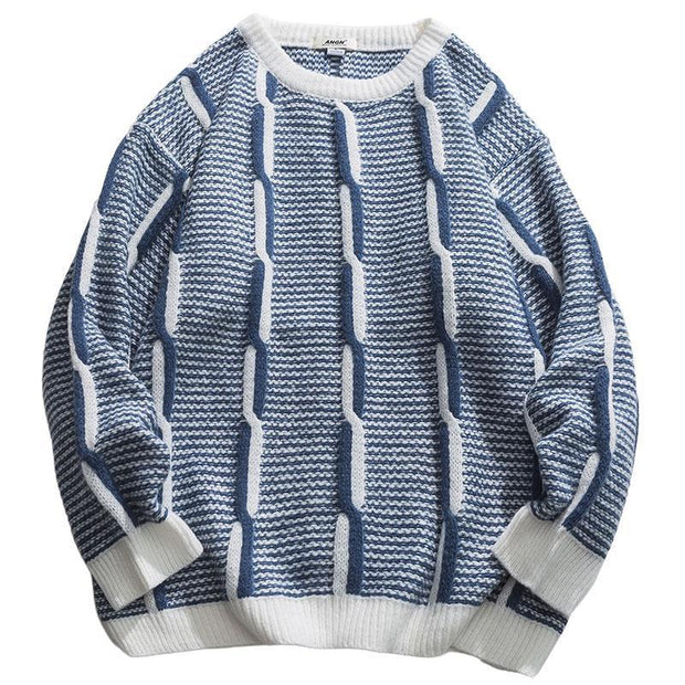 Pull Rétro En Coton Vintage
