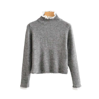 Pull Vintage Style Gris