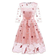 Robe Dentelle Vintage Rose