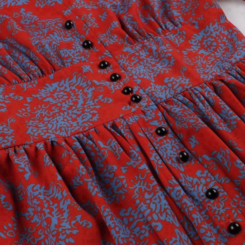 Robe Esprit Rouge Vintage Femme