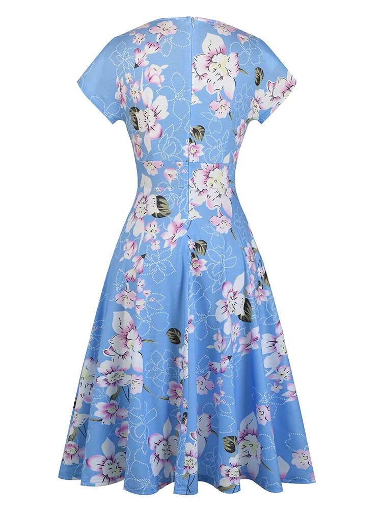 Robe Femme Sans Manches En Polyester - Col En V - Lavage Main