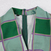 Robe Longue Rétro Vert