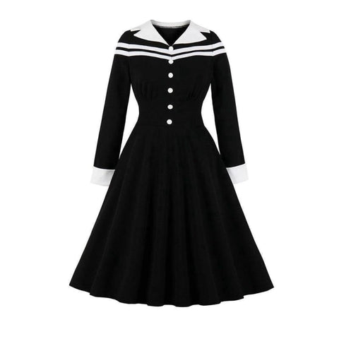 Robe Rétro Noir Style