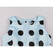 Robe Rétro Vintage Bleu Ciel