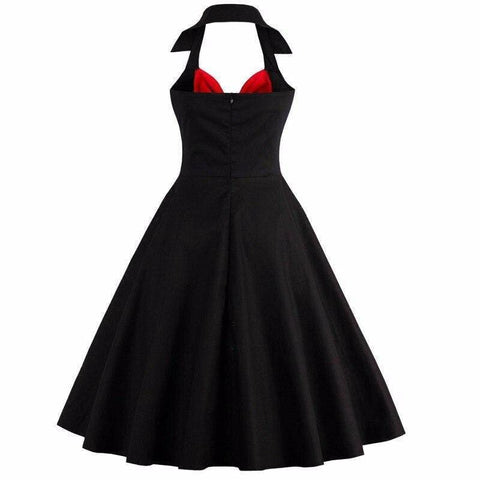Robe Style Vintage Année 50 Rouge
