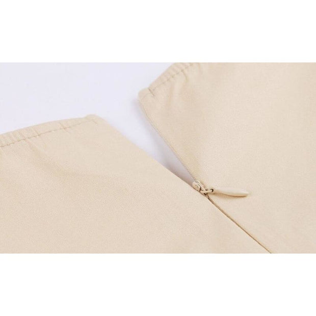 Robe Vintage Imprimé Beige