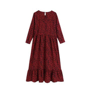 Robe Vintage Pour Femme Rouge