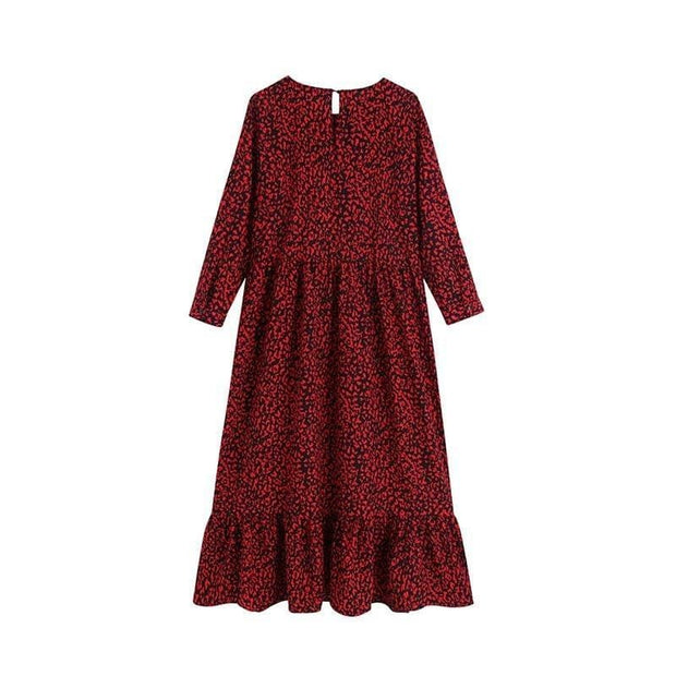 Robe Vintage Pour Femme Rouge