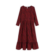Robe Vintage Pour Femme Rouge