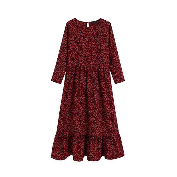 Robe Vintage Pour Femme Rouge