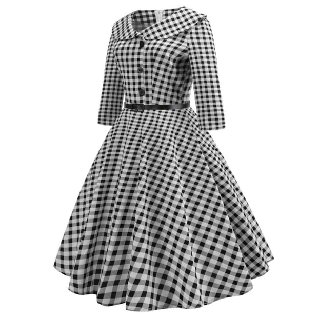 Robe Vintage Rétro Femme