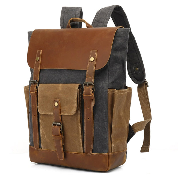 Sac À Dos Vintage Cuir Marron