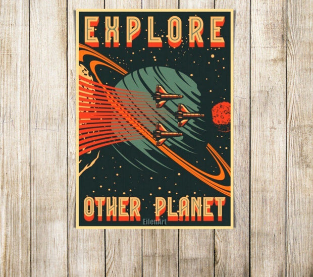 Space Poster Vintage