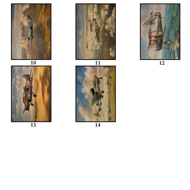 Tableau Avion Vintage Paysage