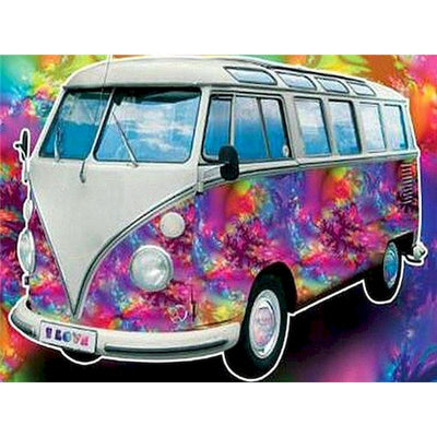 Tableau Camping Car Vintage Pop Art