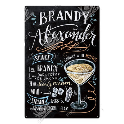 Tableau Metal Déco Vintage