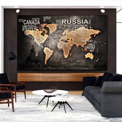 Tableau Monde Vintage