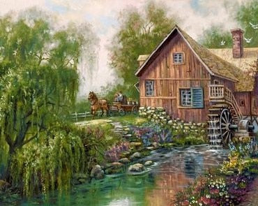 Tableau Peinture Ancien Vintage