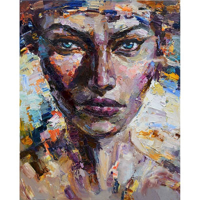 Tableau Peinture Portrait Vintage