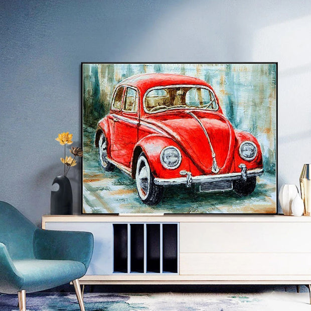 Tableau Vieilles Voitures Vintage
