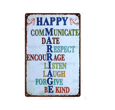 Tableau Vintage A Lettre